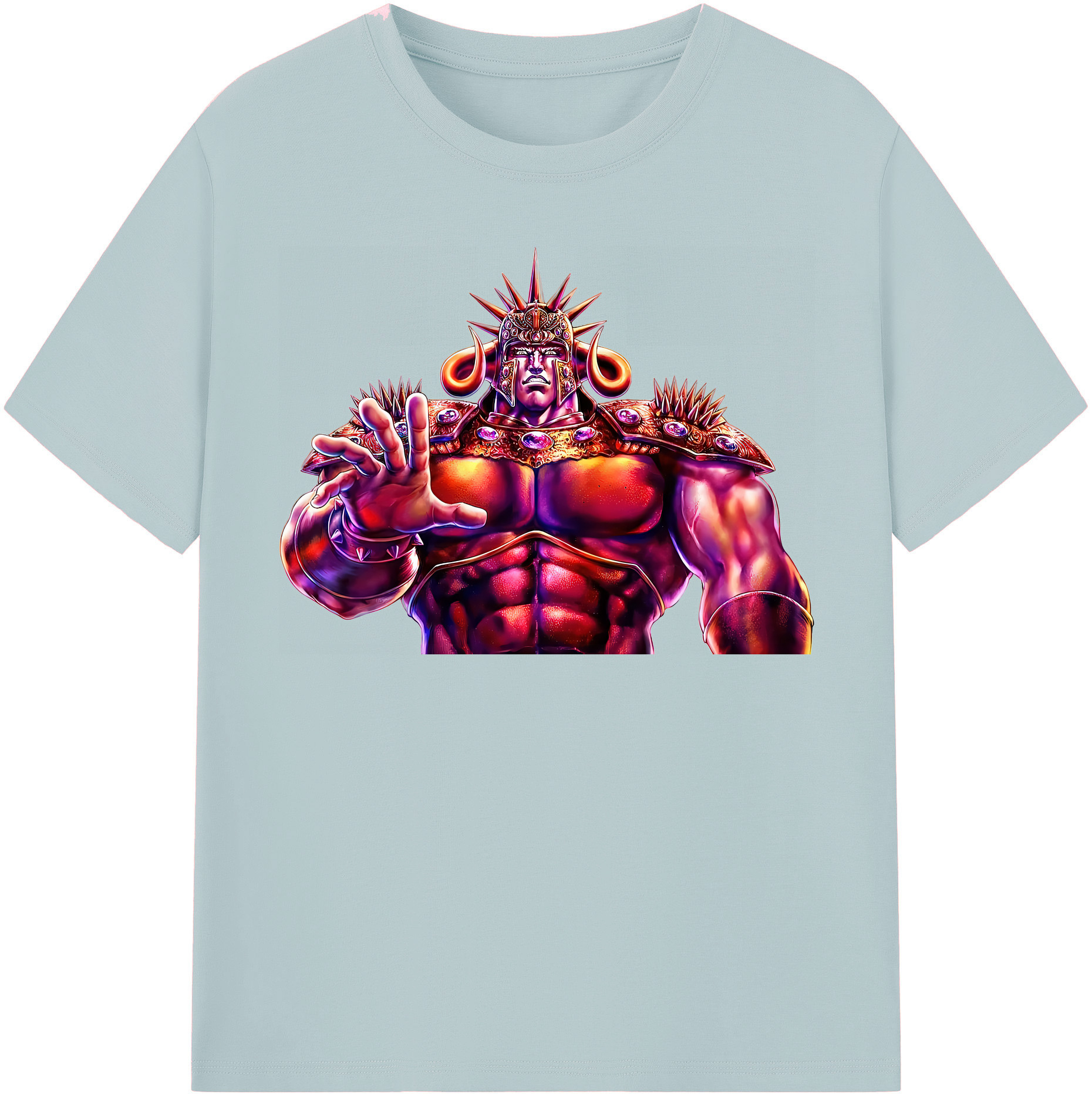 （画像用） 北斗の拳 Fist of the North Star 綿100％半袖Tシャツ（フロントプリント）